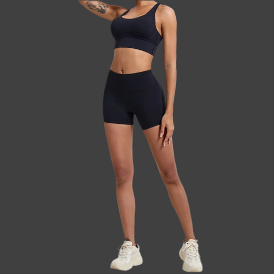 Short de Sport Taille Haute Femme - Fitness & yoga
