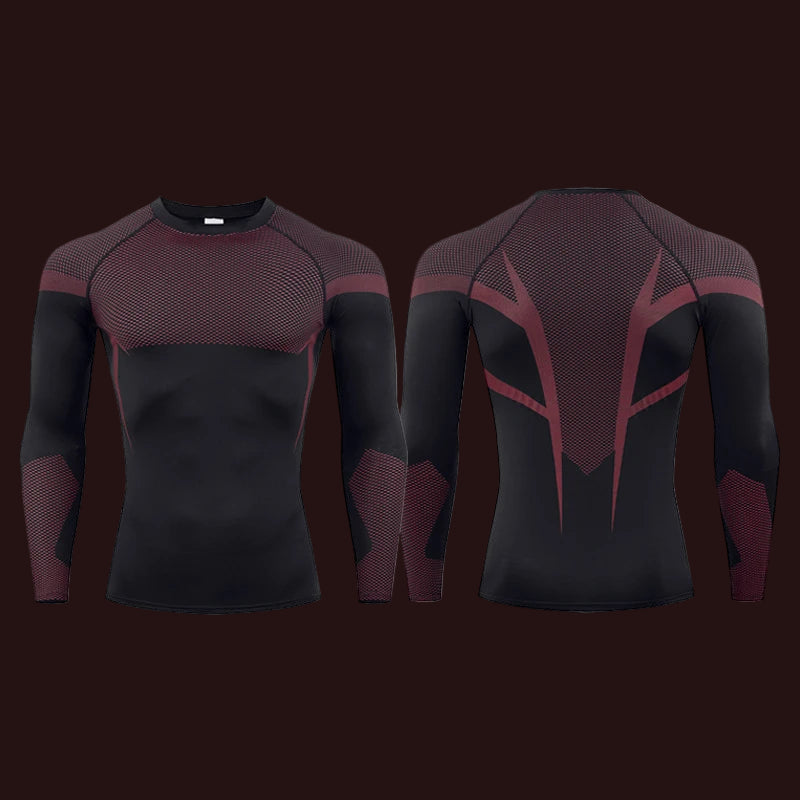 T-shirt de Compression à Manches Longues pour Homme - Sport Fitness