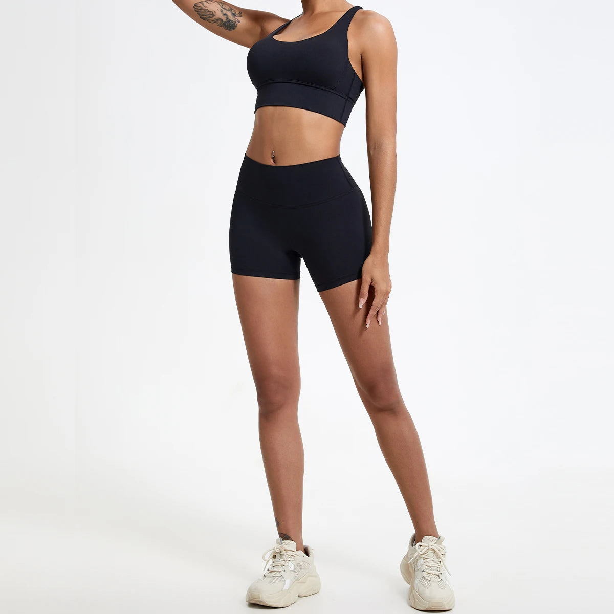 Short de Sport Taille Haute Femme - Fitness & yoga