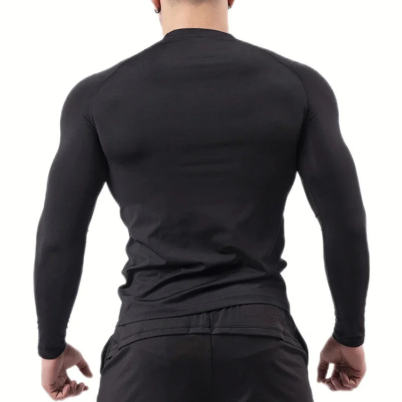 T-Shirt Compression Manches Longues Homme